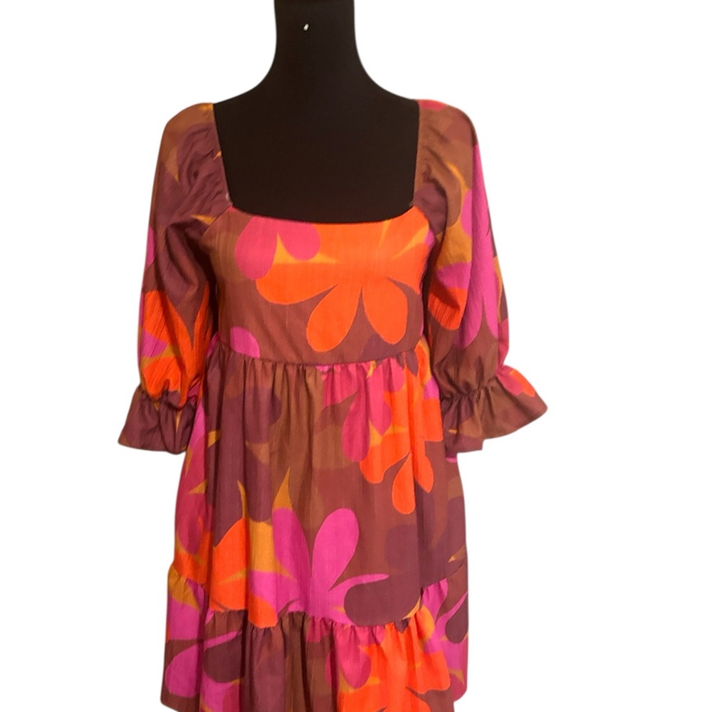 Peace Love World Multicolor Floral Dress